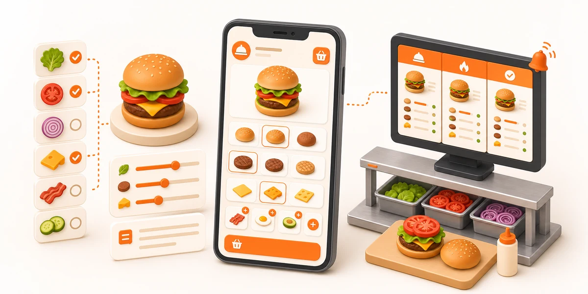 Detailed Order Customisation feature screenshot
