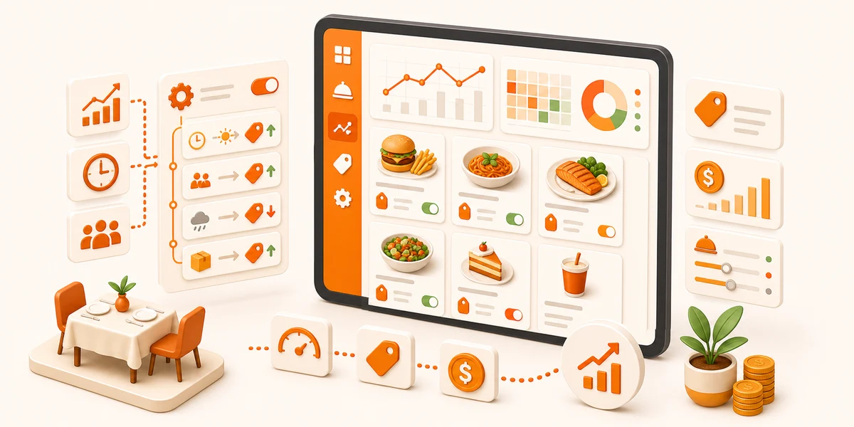 Dynamic Menu Pricing feature screenshot