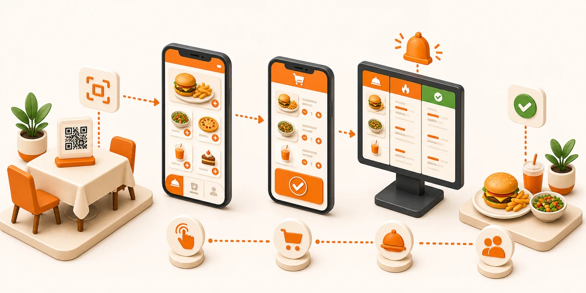 QR Code Ordering System feature screenshot