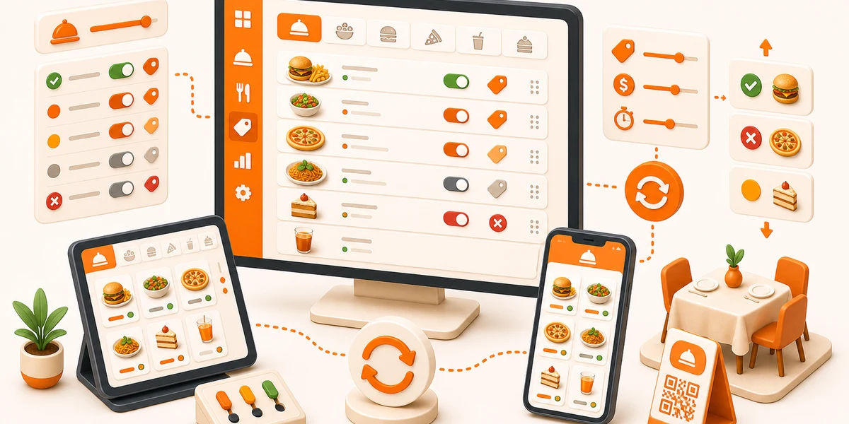 Real-Time Menu Control feature screenshot